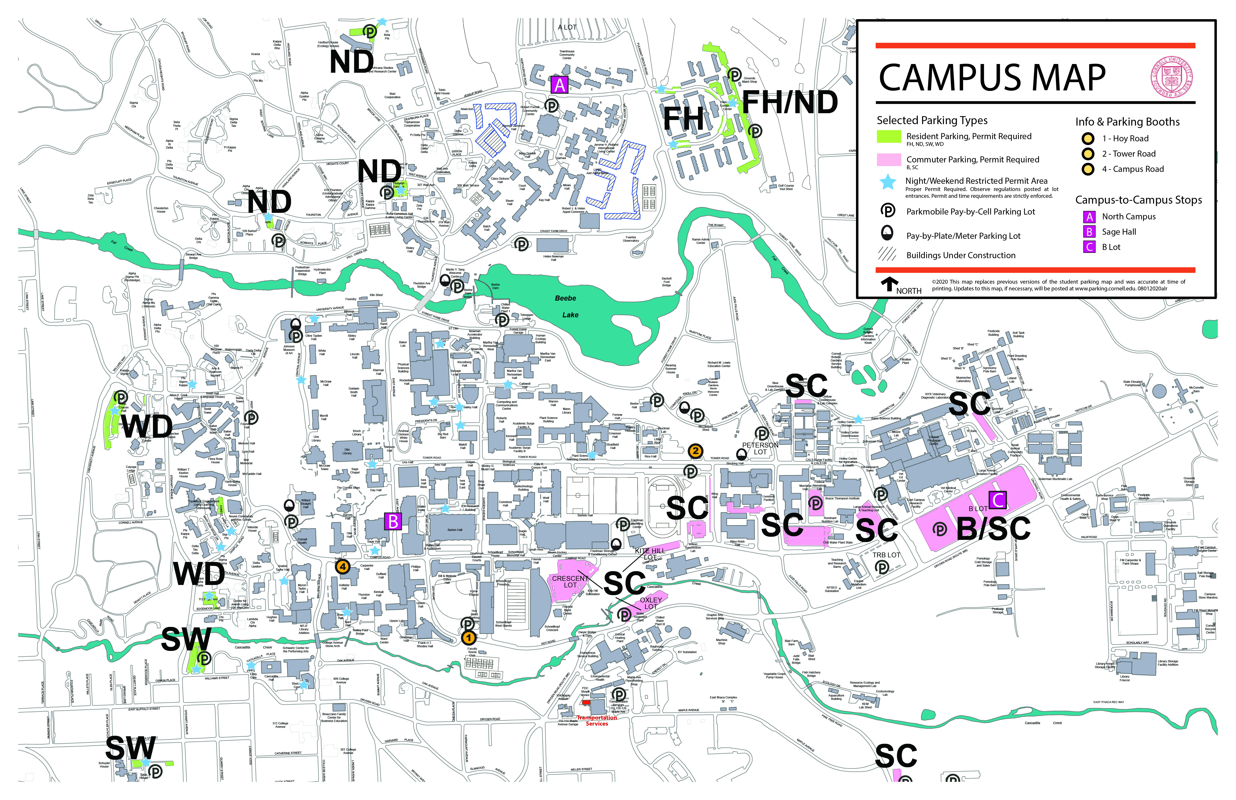 Cornell University Map Cornell University Mappery