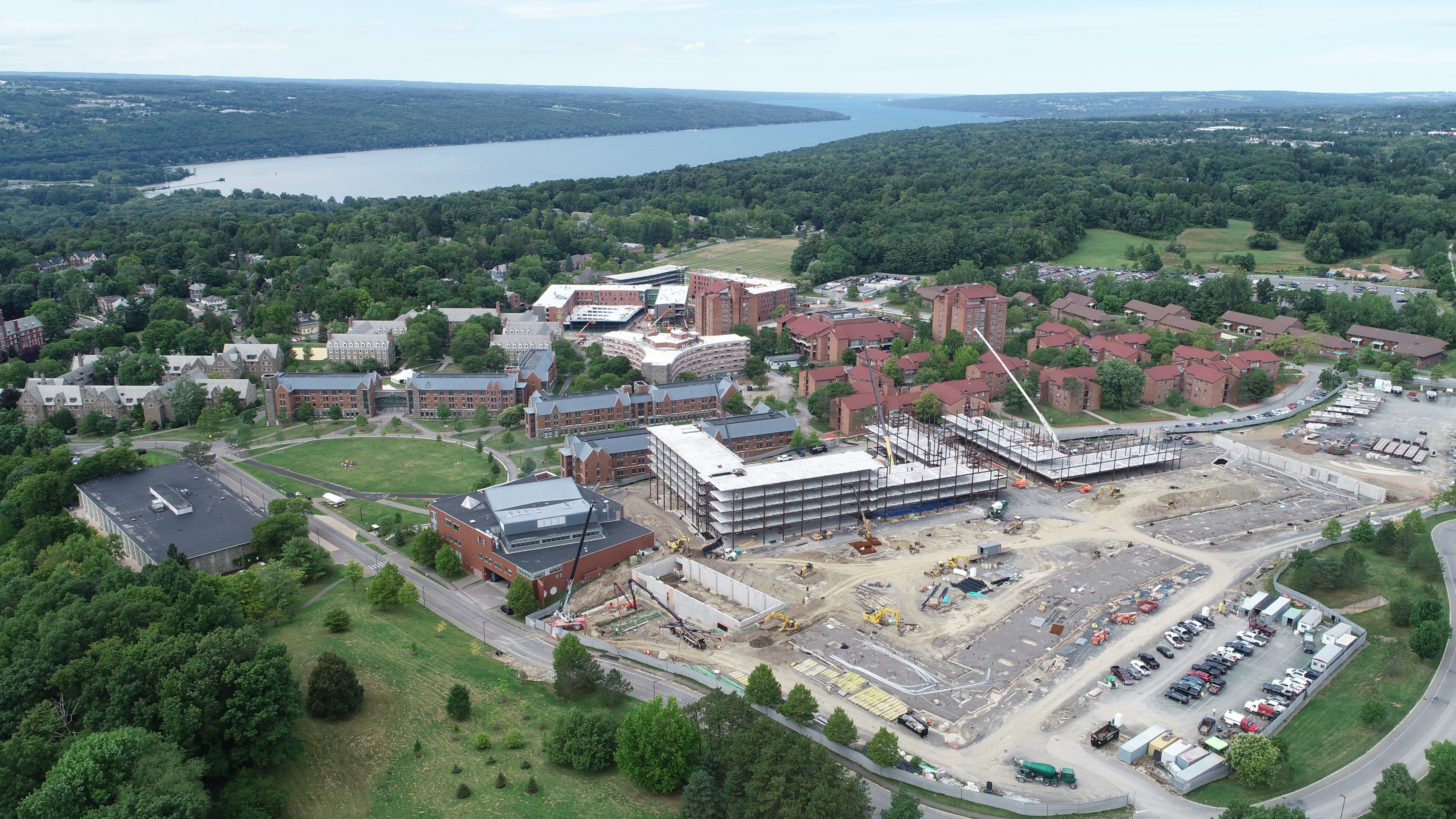 Drone shot of the North Campus project.