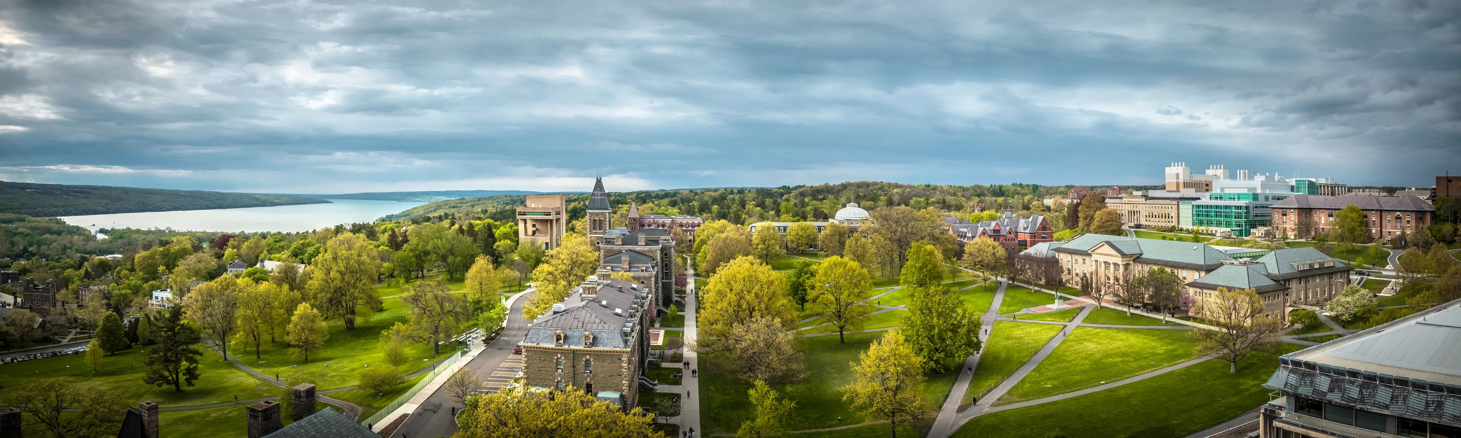 Aerial view of Cornell Campus