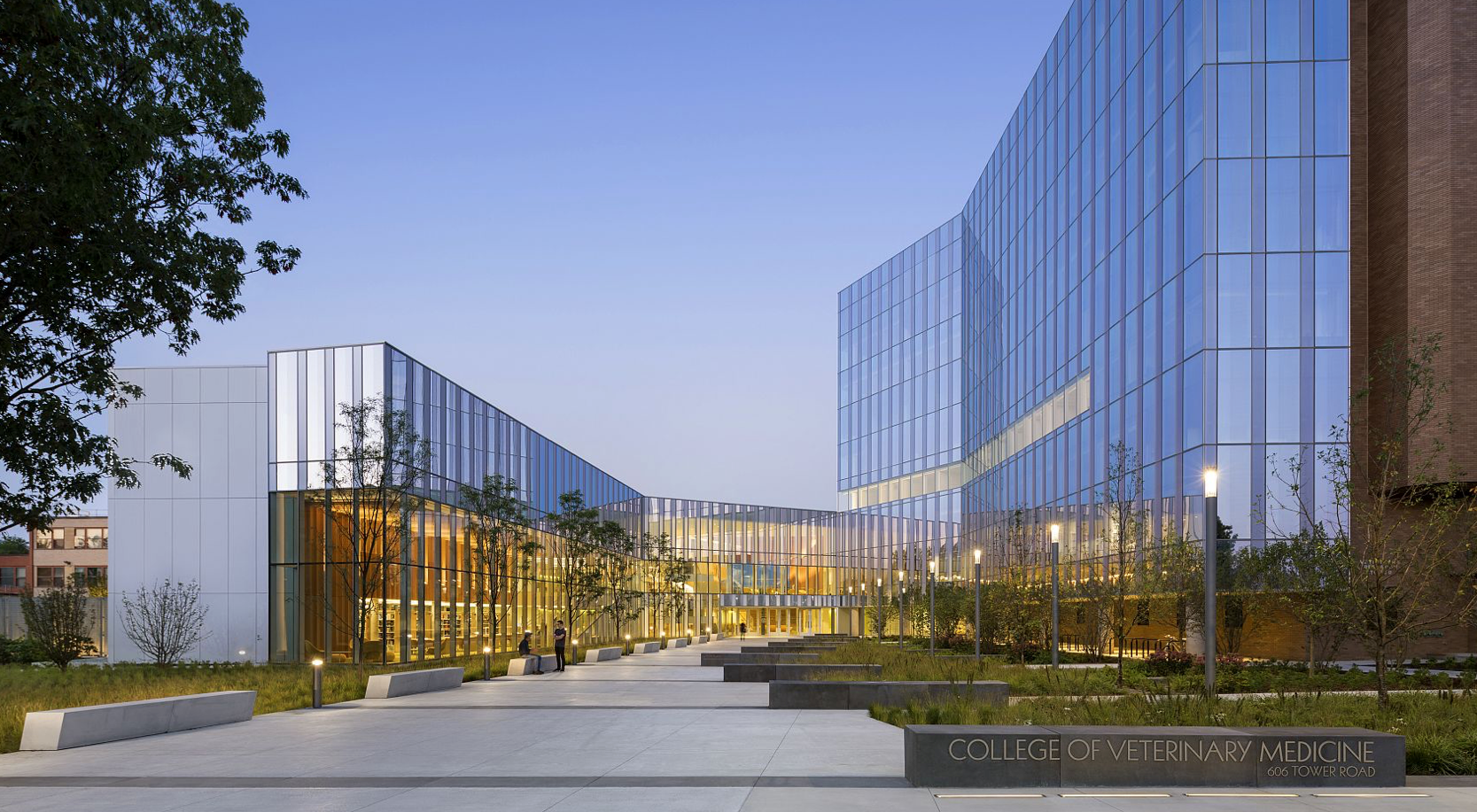 Exterior shot of the CVM building