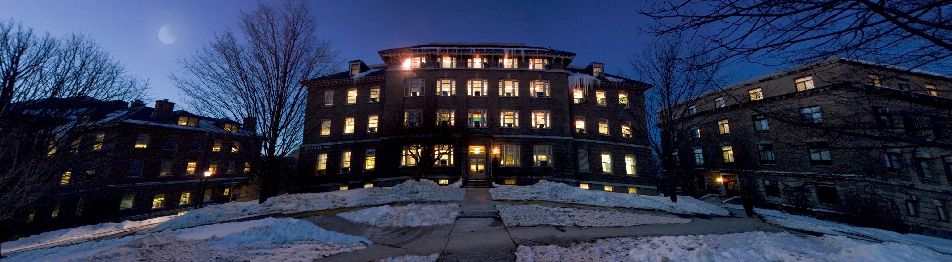Caldwell Hall in Winter