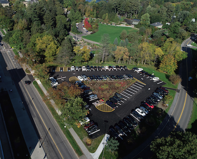 Peterson Parking Lot Aerial View