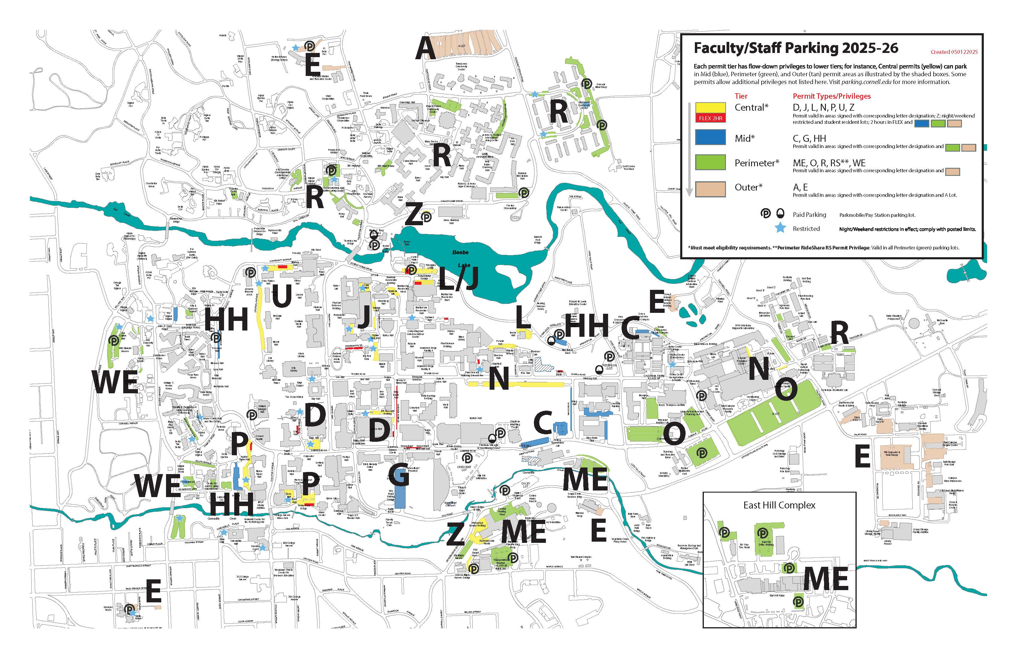 employee parking map 2025-2026