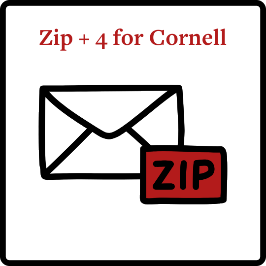 Zip + 4 for Cornell Facilities