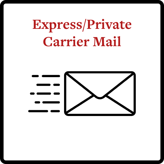 Express/Private Carrier Mail