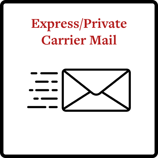 Express/Private Carrier Mail