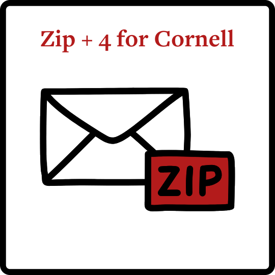 Zip + 4 for Cornell Facilities