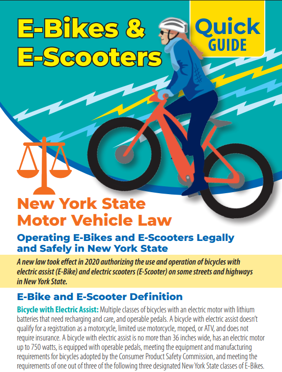 NYBC E-Bikes & E-Scooters Laws PDF