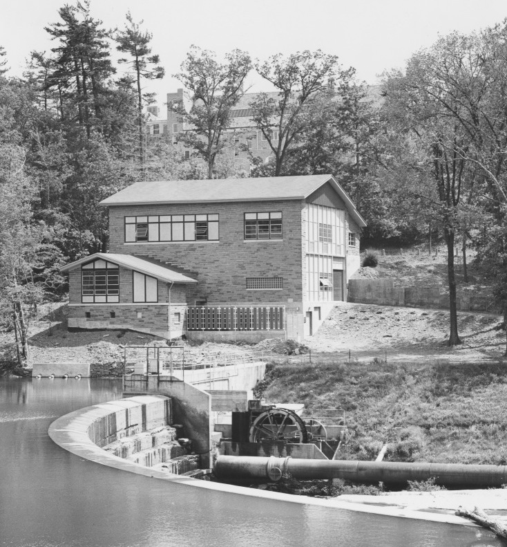The original Weinhold Chilled Water plant on Beebe Lake. 