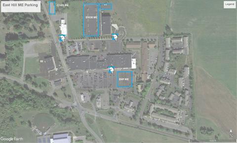 October 4: Alternate parking at East Hill complex ME areas