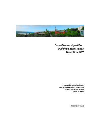 Cover page-Building Energy Report