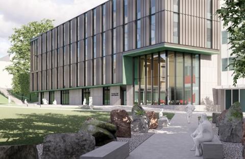 Northwest view of Thurston