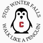 Stop winter falls, walk like a penguin