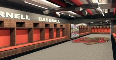 Baseball field locker rooms