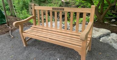 Campus Beautification All Wood Bench